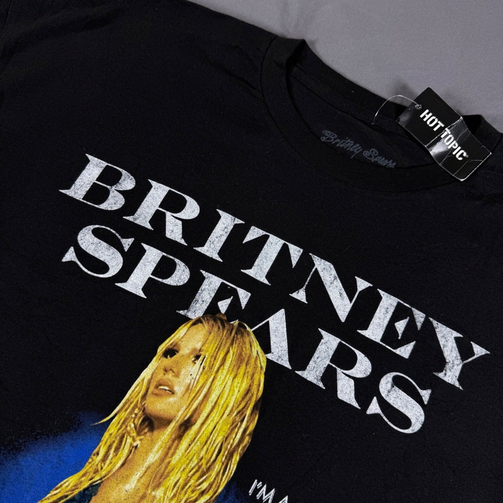 Britney Spears Hot Topic Im A Slave 4 U Graphic T-Shirt Black 3XL NWT
